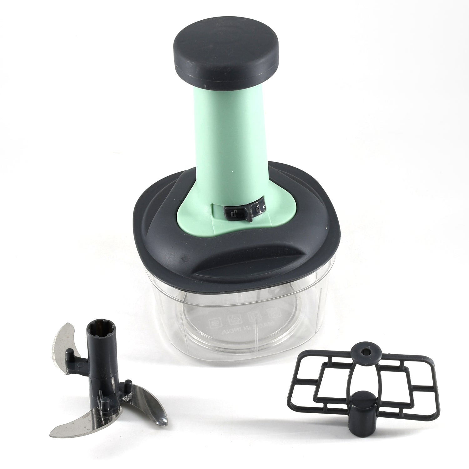 5902 PUSH CHOPPER MANUAL FOOD CHOPPER AND HAND PUSH VEGETABLE CHOPPER, CUTTER, MIXER SET FOR KITCHEN WITH 3 STAINLESS STEEL BLADE. DeoDap 5902 PUSH CHOPPER MANUAL FOOD CHOPPER AND HAND PUSH VEGETABLE CHOPPER, CUTTER, MIXER SET FOR KITCHEN WITH 3 STAINLESS STEEL BLADE. DeoDap